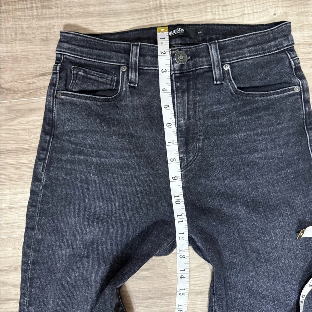 Hudson Women's Jeans Black High Waist Size 26 Skinny Leg